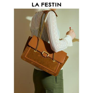 【原创品牌】拉菲斯汀包包女新款设计师品牌大容量手提单肩包女通勤链条腋下托特包