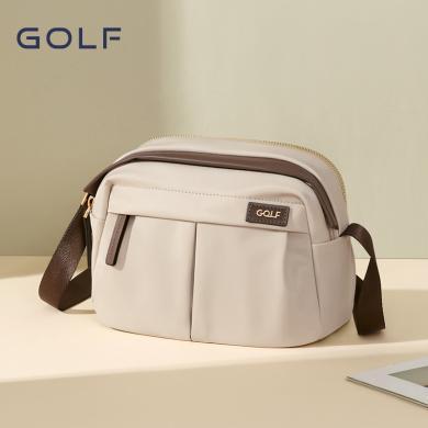 GOLF/高尔夫女士斜挎包新款时尚小包包百搭个性单肩包通勤纯色枕头包手机包 GAB31799