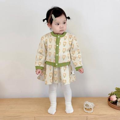 Peninsula Baby韩版童装女童秋季套装新款女孩衣服中小童裙子套装两件套