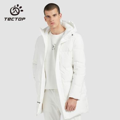 TECTOP/探拓户外秋冬季男士户外中长款羽绒服防风保暖时尚商务外套