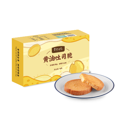 【米惦】 大黄油脆吐司酥香早餐面包脆下午茶零食休闲零食儿童零食