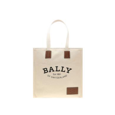 【支持购物卡】BALLY 巴利 女士新款托特手提袋纯棉帆布手提包托特包香港直邮
