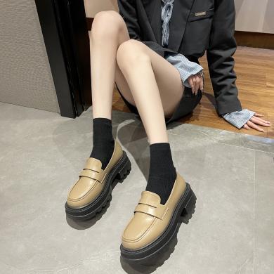OKKO潮牌FASHION时尚秋冬新款英伦风软面女鞋乐福鞋透气小单鞋包邮BF8802-1