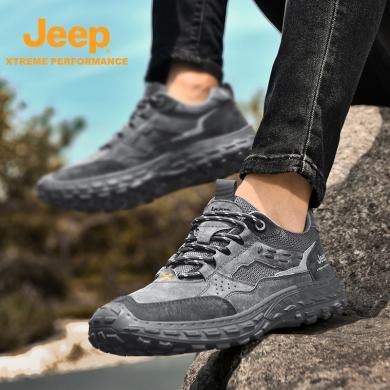 Jeep/吉普登山运动徒步鞋男耐磨越野旅游鞋正品减震休闲鞋P331091291