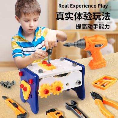 儿童拧螺丝收纳工具箱拼装玩具男孩益智修理组装过家家套装