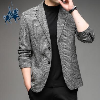 欧保罗【含桑蚕丝】男士秋季休闲西服男舒适百搭西装轻奢时尚外套男上衣BL251066