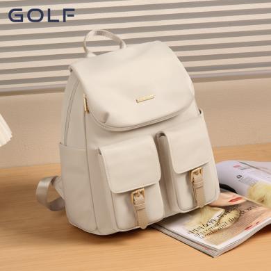GOLF/高尔夫双肩包女士包包新款时尚简约通勤女包潮休闲小背包女 GAS22849