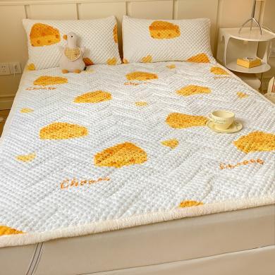 DREAM HOME 床上用品床垫薄垫子豆豆绒夹棉床护垫0.9米学生床垫1.2保暖床褥子家用席梦思保护垫AOF