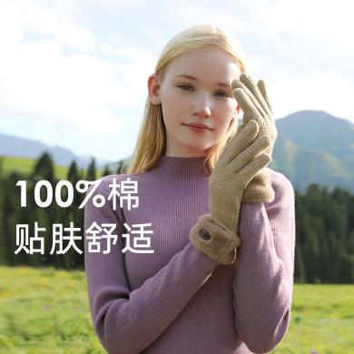 ohsunny华夫格保暖手套男女秋冬新款触屏加绒防寒加绒加厚骑车骑行WLM3T176