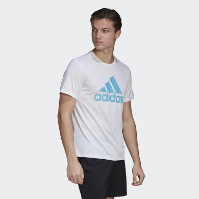 【阿迪清仓】阿迪达斯 Adidas 短袖T恤男女运动羽毛球网球篮球服透气排汗速干FT9735