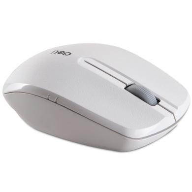 得力(deli) 办公无线无噪音鼠标 游戏鼠标 笔记本鼠标 电脑鼠标 办公用品 3738白色
