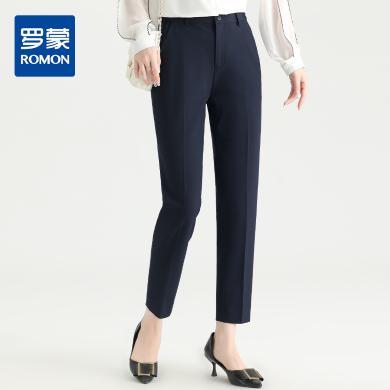 【松紧腰围】罗蒙四季款女士西裤简约舒适挺括有型大众日常长裤西裤女