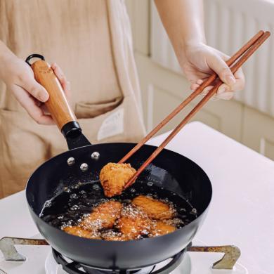 树可筷子油炸筷红檀木长筷子家用火锅筷防滑实木筷加长中式高档筷-MDL97412