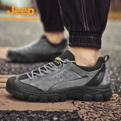 Jeep/吉普新款户外防滑徒步鞋男耐磨抓地登山鞋轻便舒适休闲鞋P330912117