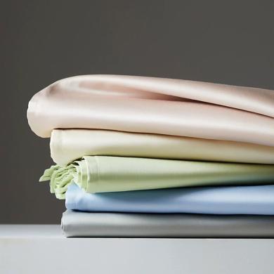 MIDO HOUSE100支超级匹马棉床单 纯棉全棉床单单件双人床纯色枕套床上三件套