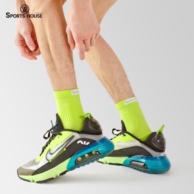 Sport's House运动之家男士中筒新款透气轻薄跑步袜专业运动袜子