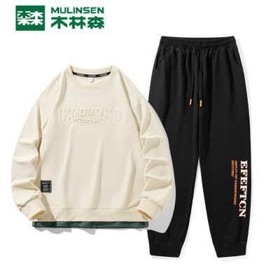 木林森春秋男运动套装卫衣卫裤套装两件套休闲裤ZL-XWD16853