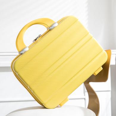 博牌新款大容量化妆箱女小旅行李箱收纳包14寸迷你手提箱子