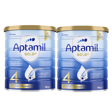 【2罐】澳洲Aptamil爱他美金装4段奶粉(2岁以上) 澳洲爱他美4段 900g/罐