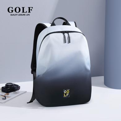 GOLF/高尔夫新潮男士双肩包大容量双肩背包潮流渐变学生书包时尚休闲大容量15.6寸电脑包运动背包 GAS33850