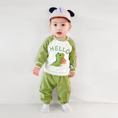 Peninsula Baby儿童套装春秋新款小恐龙男宝宝衣服婴幼童男孩春季衣服两件套