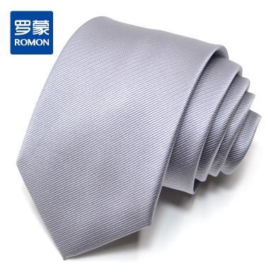 【礼盒装】罗蒙男女通用领带韩版休闲通勤窄款8厘米手打格子领带