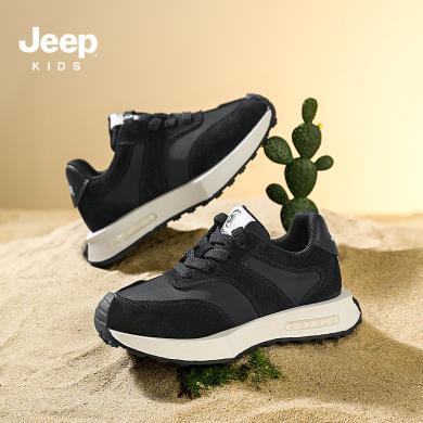 jeep男童鞋子软底低帮春季款2024新款防滑童鞋儿童运动女童23AW0622