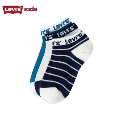 Levi's 李维斯儿童袜子3双装新款男童短袜条纹撞色袜子套装 【rookie精选】	 LHB-3L-0336