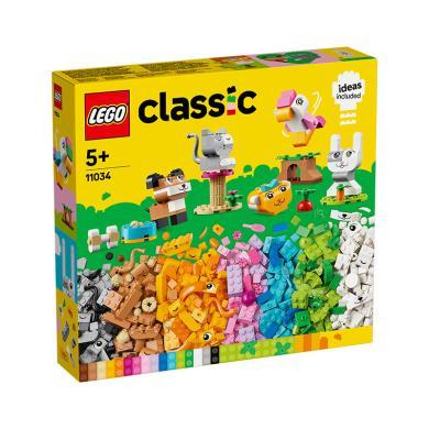 乐高（LEGO）经典创意 男孩女孩礼物 自由拼插拼装 小颗粒 11034 创意萌宠