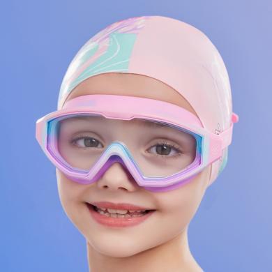 洲克儿童泳镜大框高清防水防雾zoke游泳训练不勒眼女孩浮潜水装备624502101
