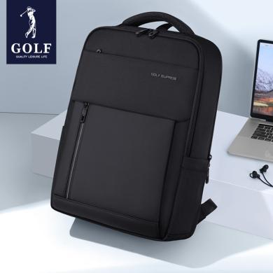 GOLF/高尔夫商务休闲男士双肩包男15.6寸笔记本电脑包出差旅行背包男包包学生书包 GAS13848