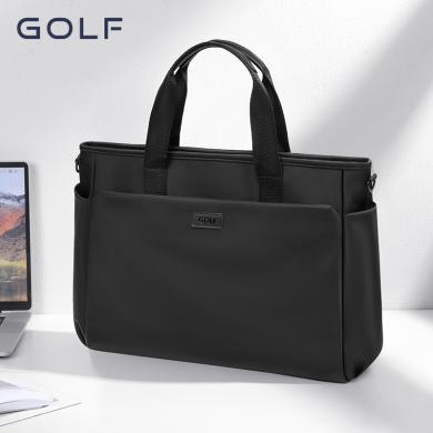 GOLF/高尔夫新款手提电脑包男女通用上班通勤大容量时尚出差休闲挎包15寸笔记本包 GAL23679
