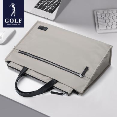 GOLF/高尔夫商务休闲15寸薄本电脑包轻便男女通勤上班公文包手提包斜挎包 GAL23680
