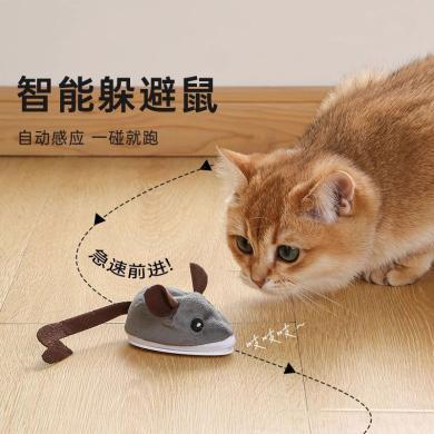 智能电动宠物玩具发声仿真老鼠猫咪自嗨神器电子逗猫玩具