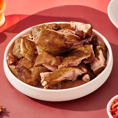 全聚德酱鸭香辣味北京特产年货节方便菜卤味烤鸭400g