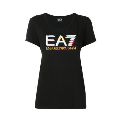【支持购物卡】Emporio Armani/阿玛尼新款女士EA7印花时尚潮流修身短袖T恤香港直邮