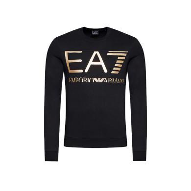 【支持购物卡】Emporio Armani/阿玛尼 EA7男士时尚烫金logo长袖圆领T恤多色可选香港直邮