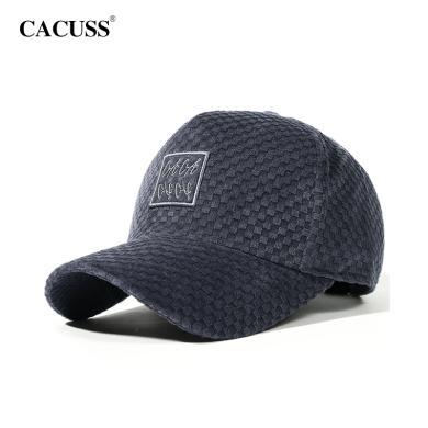CACUSS/卡古斯秋冬季男士棒球帽户外保暖鸭舌帽大头围加大加深高顶帽子新款 BQ230709