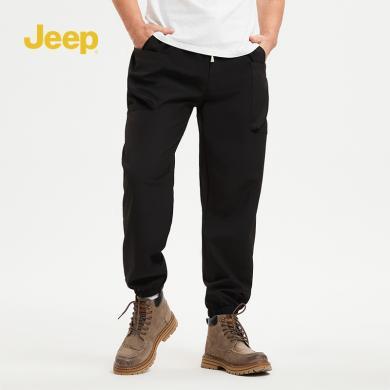 Jeep吉普春季工装卫裤男士新款美式休闲百搭多口袋长裤男	P834MWP232