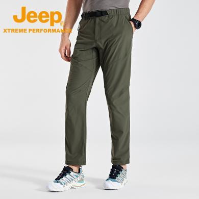 Jeep/吉普男士徒步长裤户外防泼水登山运动裤抗静电舒适休闲裤J412093813