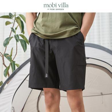 牧高笛Mobi Villa露营短裤挺括有型|休闲时尚春夏户外运动裤子NX23202005