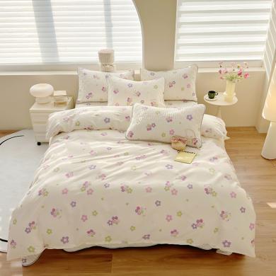 原品纺 纯棉四件套床盖款全棉夹棉印花被罩枕套床上用品