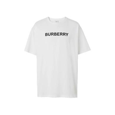 【支持购物卡】BURBERRY 博柏利/巴宝莉  男士简约字母印花纯色短袖T恤多色可选香港直邮