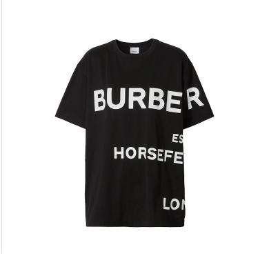【支持购物卡】BURBERRY 博柏利/巴宝莉 女士休闲Horseferry印花短袖T恤多色可选香港直邮