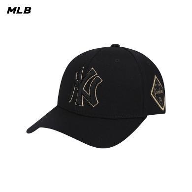 【预售2-3天】MLB男女同款情侣NYLA硬顶棒球帽情侣刺绣运动遮阳鸭舌帽32CP85111