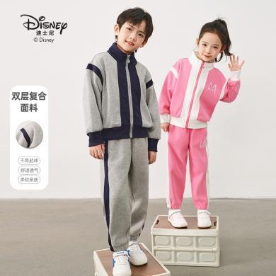 迪士尼儿童秋季长袖长裤刺绣套装