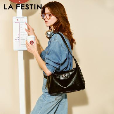 【原创品牌】拉菲斯汀骑行包新款设计师品牌包包女大容量单肩斜挎包通勤腋下托特大包