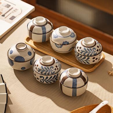 摩登主妇创意带盖小碗家用炖盅汤盅陶瓷日式餐具蒸鸡蛋燕窝甜品碗