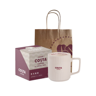 COSTA咖啡礼包-168型（意式拼配12*90自色马克杯COSTA拎袋）