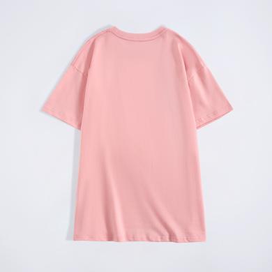 真维斯【女士T恤】RC纯色体恤衫夏季上衣圆领短袖T恤半袖衣服潮-KC-32-273002